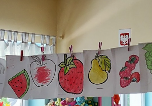 Prace plastyczne dzieci - Owoce